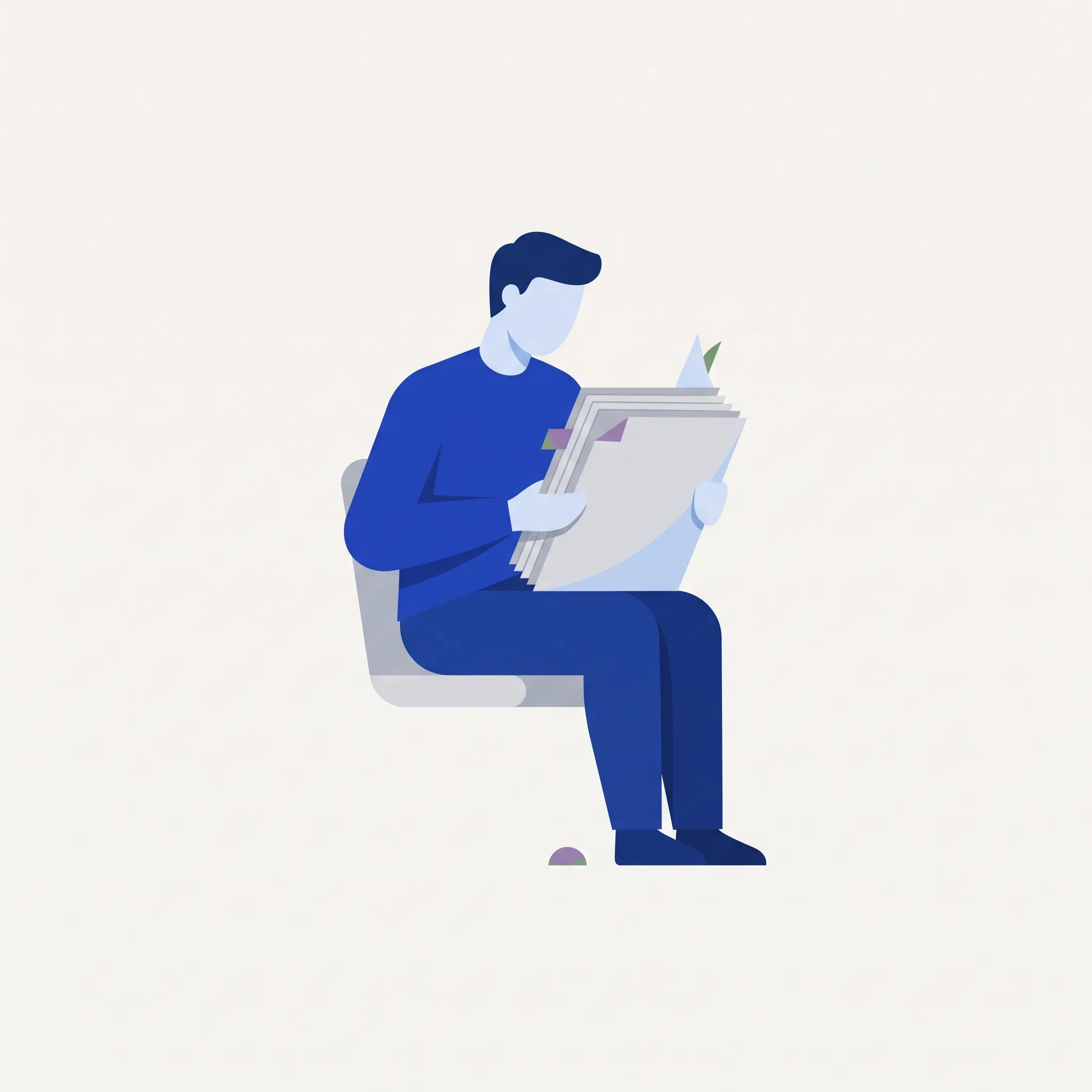 People reading long reports