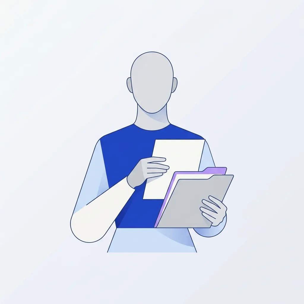 People with paper to file
