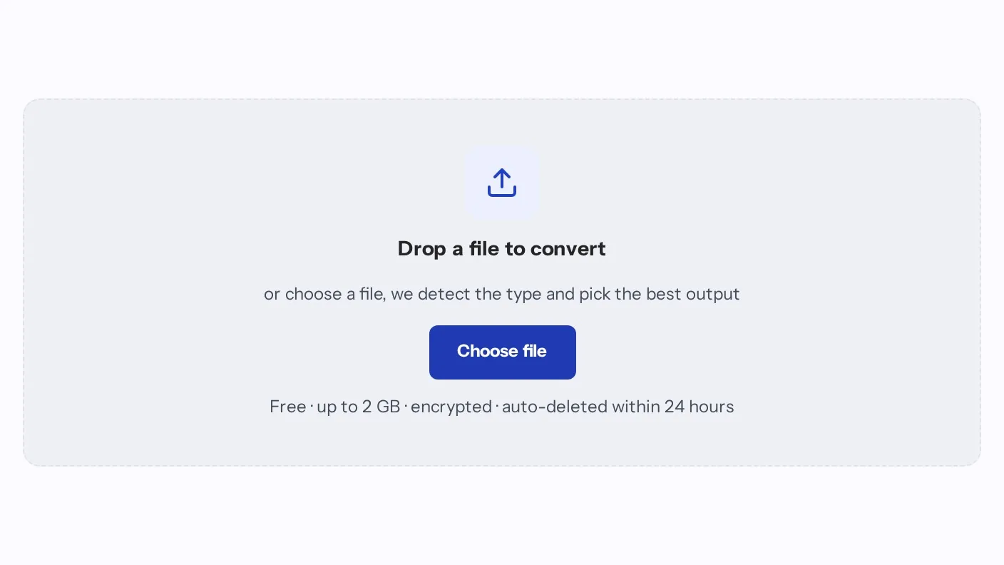 Drop a file and get a PDF