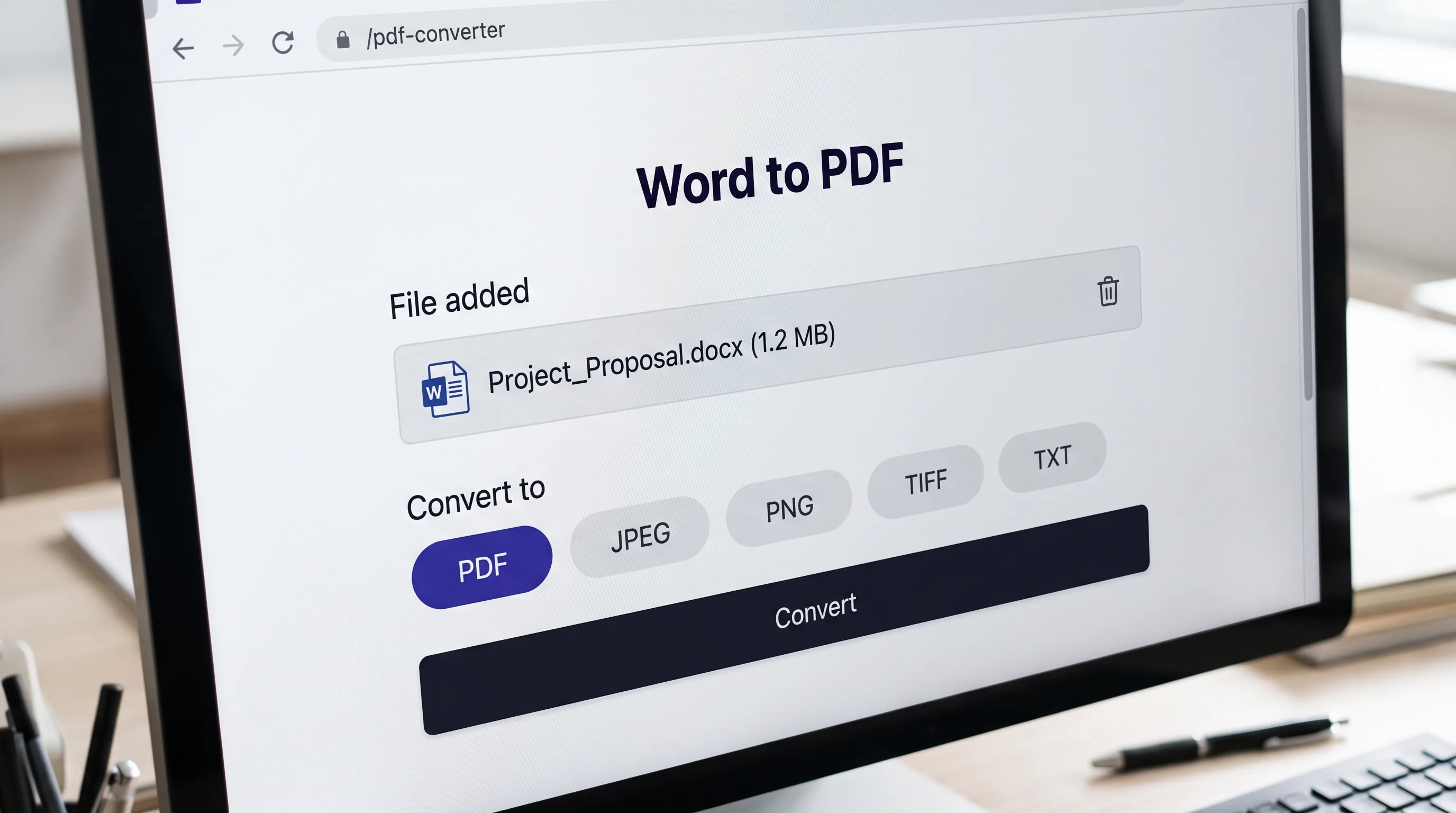 One output, one file
