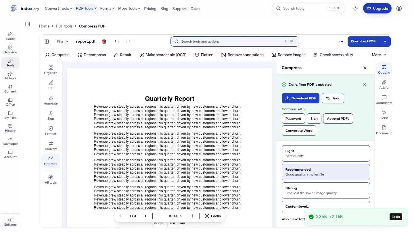 What you can do with indox PDF tools